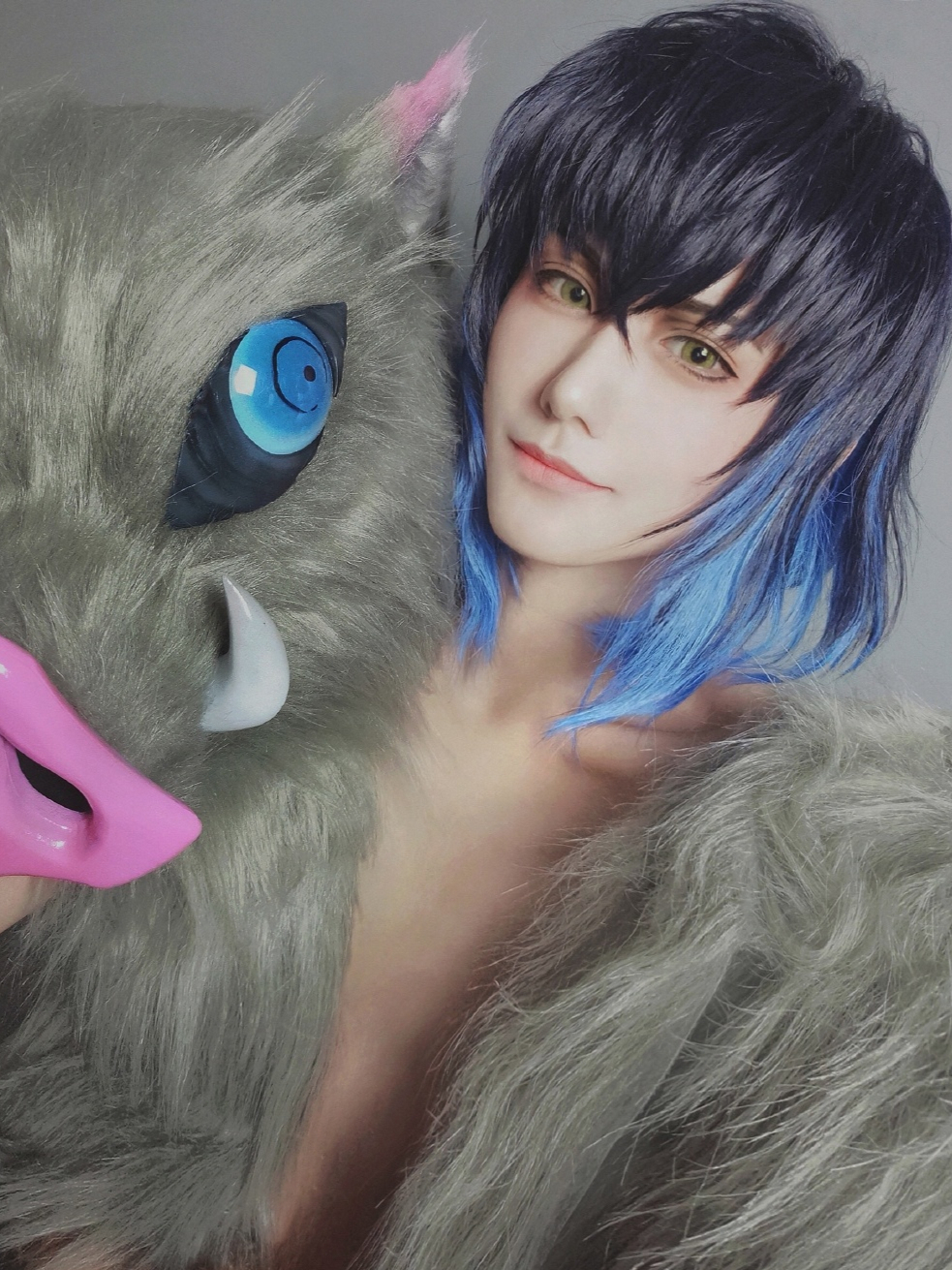 伊之助|游郭篇主角COS,伊之助帅,音柱酷,祢豆子可萌可御