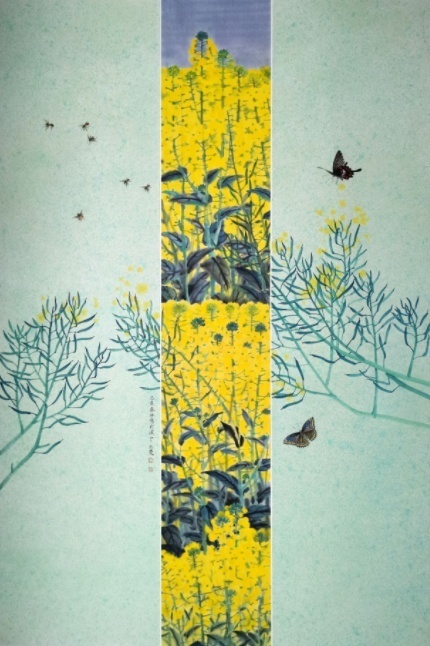 画家$汉中春天的符号丨画家李大庆笔下的“油菜花海”更走心!