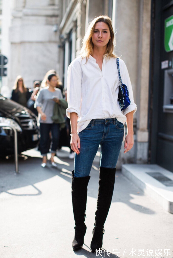 身材比例 放弃短靴吧,今年秋冬流行这双鞋子,比裤子还暖和,自带高级光环