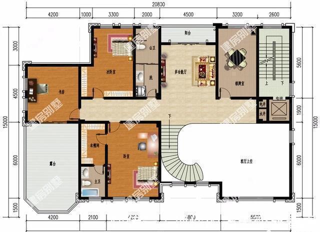 豪宅|两栋建在农村的多层豪宅,都带电梯设计,每层一户均有厨房