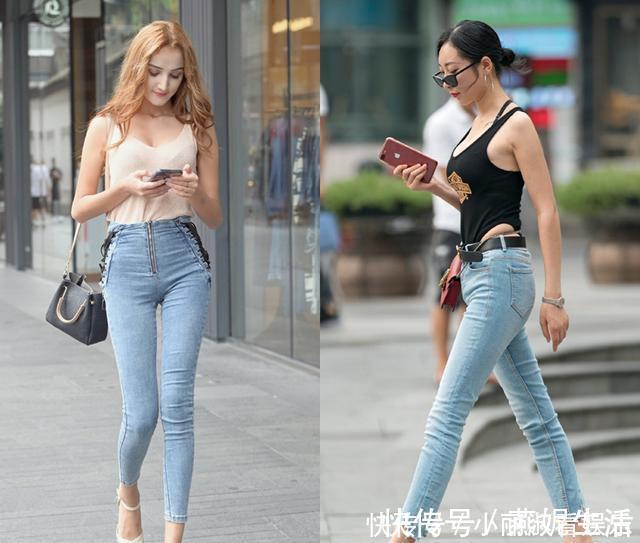 小姐姐 牛仔裤作为日常的基础款,如何将它穿得出彩,营造出街吸睛造型呢