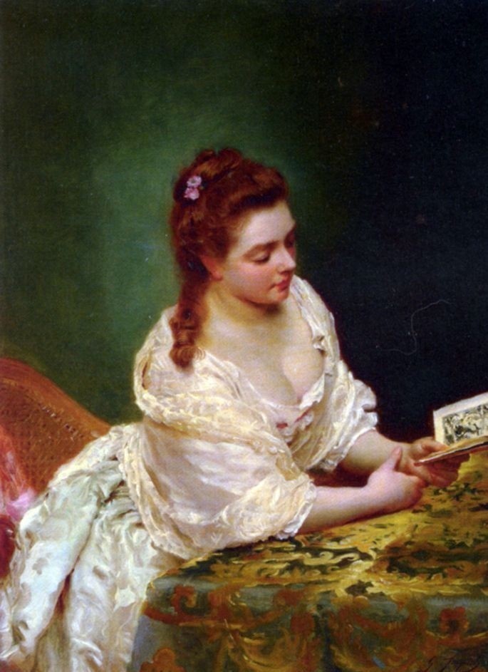 雅克@著名画家布罗格的得意门生古斯塔夫的女性油画,太美了!