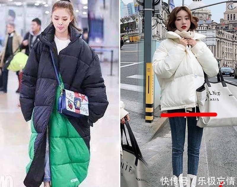 穿羽绒服的冬天,远离小个子矮胖穿搭,利用4招技巧,轻松显高!