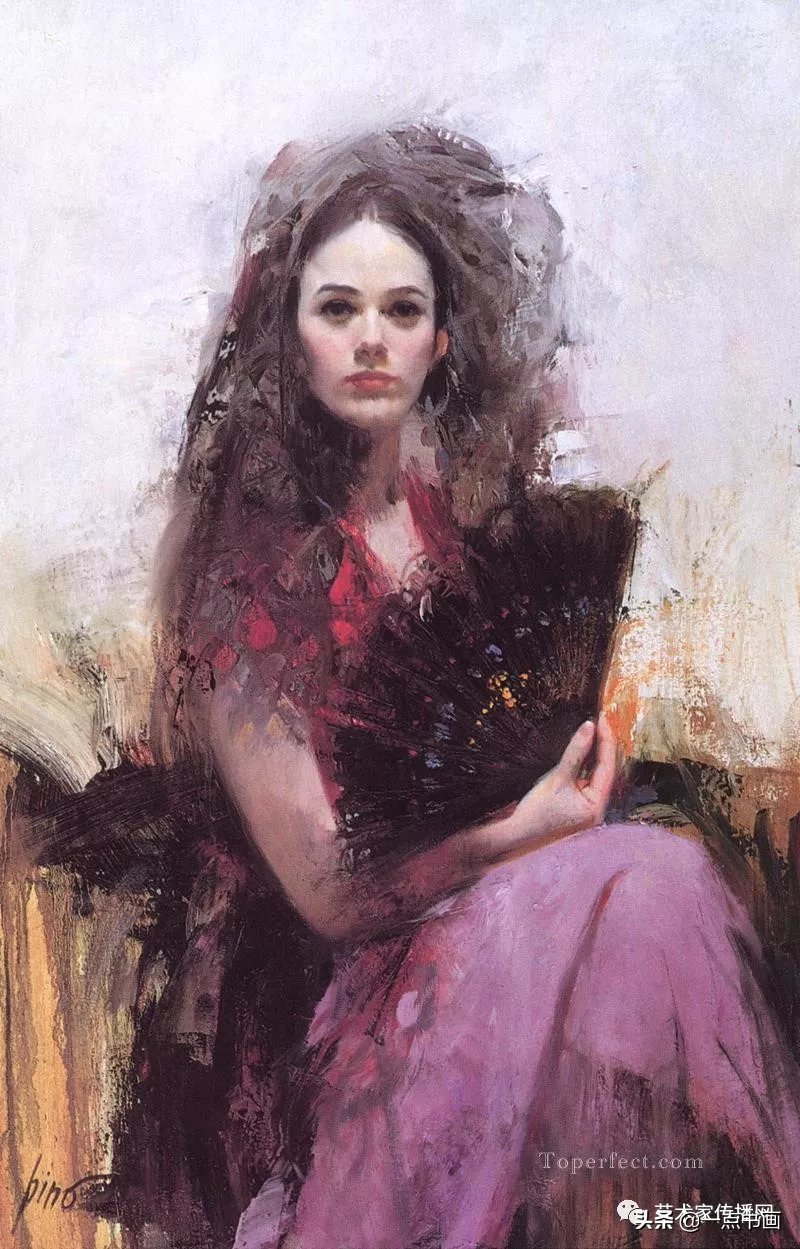 美术学院$皮诺德埃尼的油画人物,色彩斑斓,动静结合,光彩照人