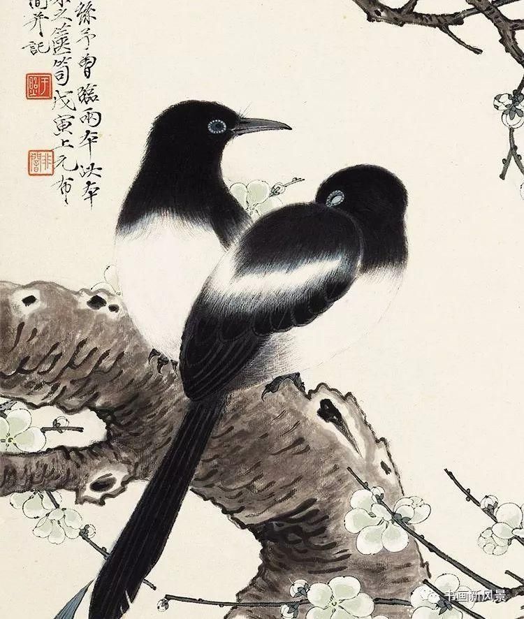 两位工笔大师笔下的喜鹊，你更喜欢哪一位的？