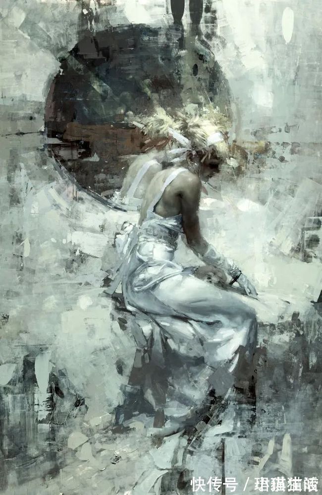 油画#艺术家杰里米·曼恩的油画,颜色既生动又大气!