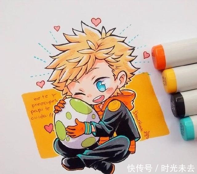 当头|人物马克笔Q版萌图,可以拿去当头像用