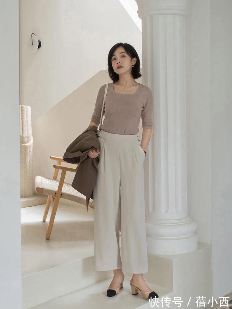 九分裤|女人步入中年也别乱穿，建议入手一条“九分裤”，显瘦又显高