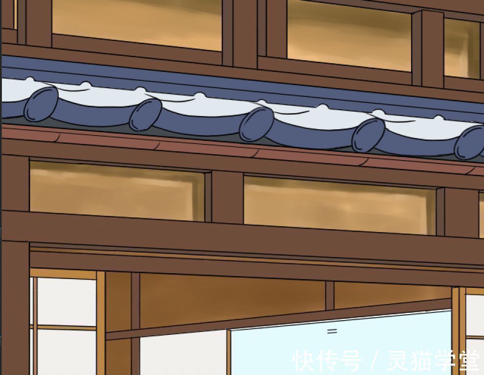 线条画!日系传统房子怎么画?教你日本老宅子画法教程!