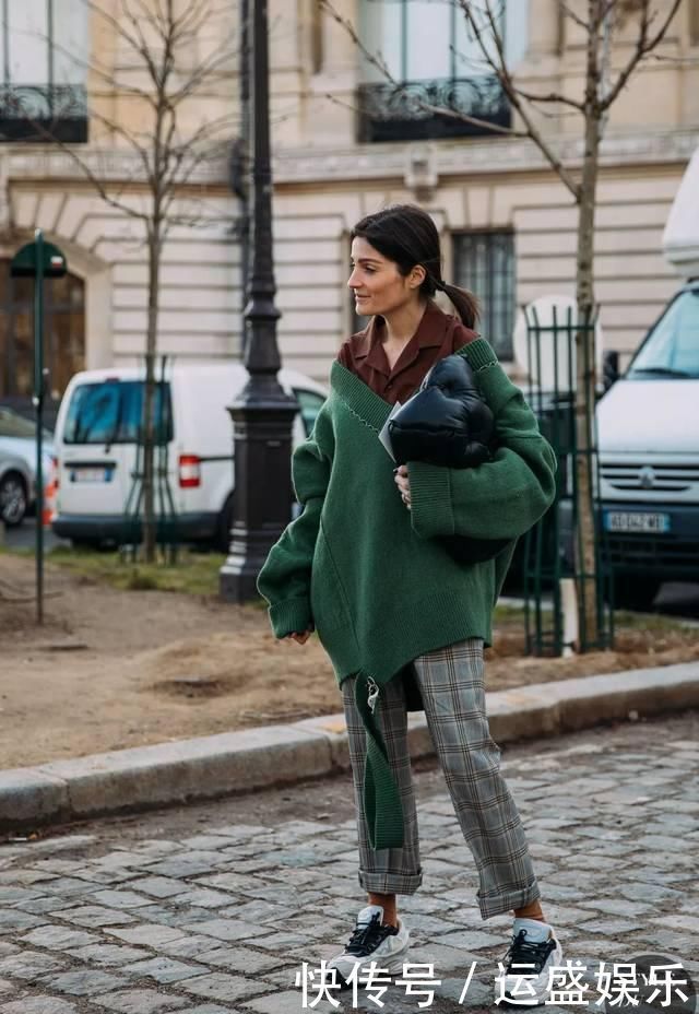 入春,你穿针织衫+阔腿裤的样子=简直太气质了