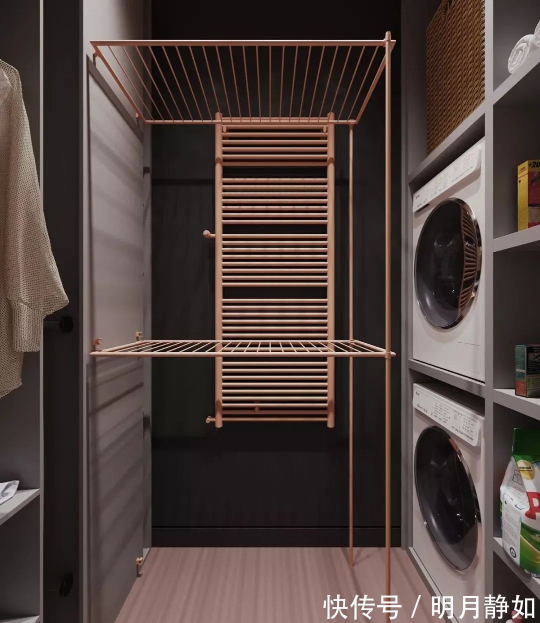 深灰色|180㎡现代简约,满屋的高级灰,橘粉色的点缀,低调时尚好高级