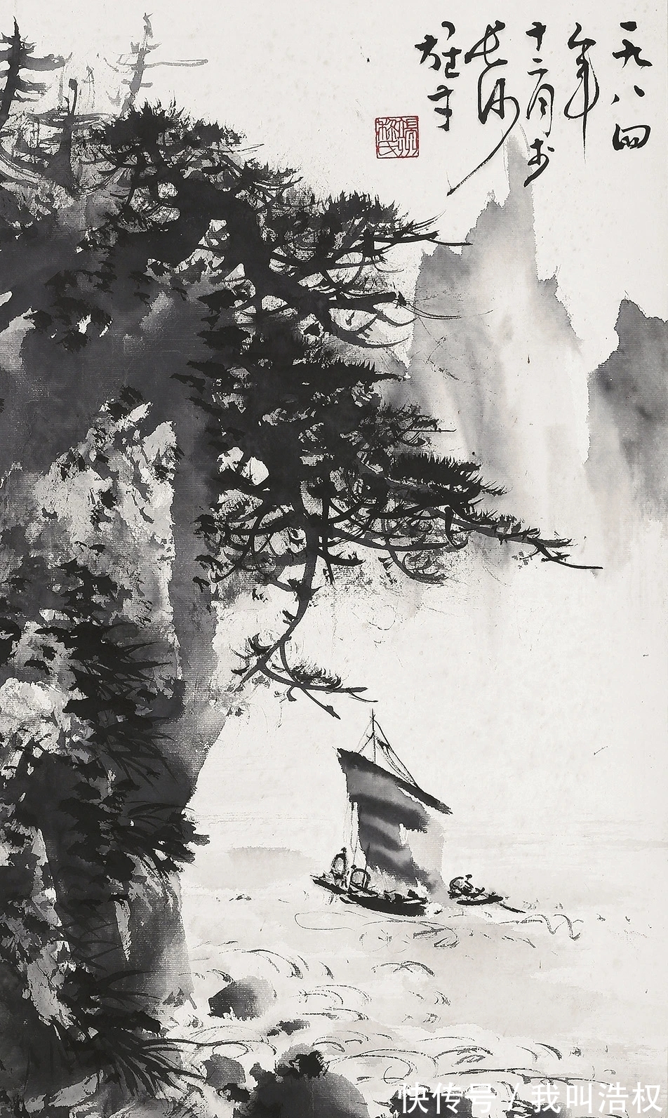 岭南派#三个特点|黎雄才山水画精选