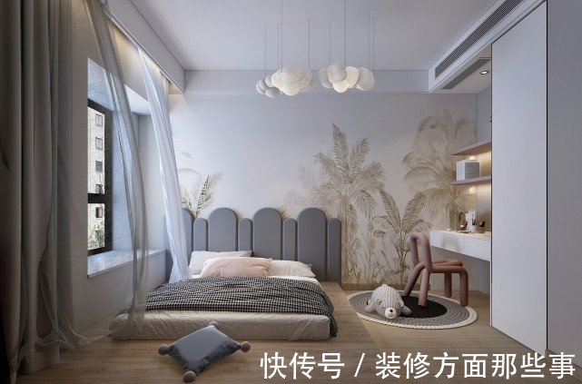 背景墙|97㎡现代风,以时尚打造空间,以新颖突出特点