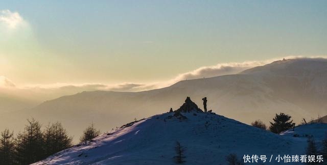 一幅|初冬五台山 好一幅国画水墨世界
