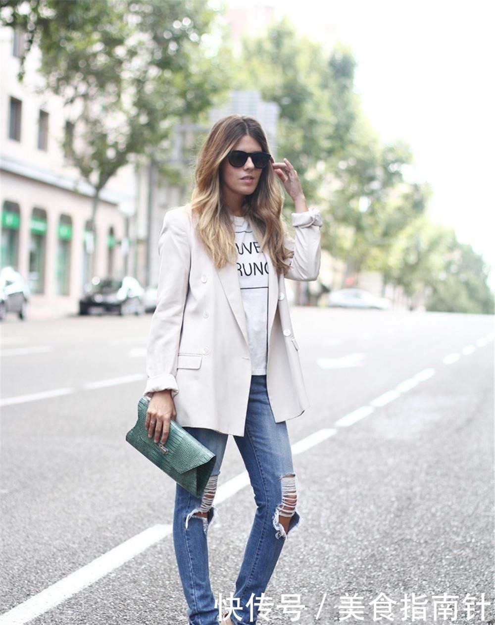 小个子|今年流行的新穿法“牛仔裤+高跟鞋”,显高又显腿长,小个子都爱