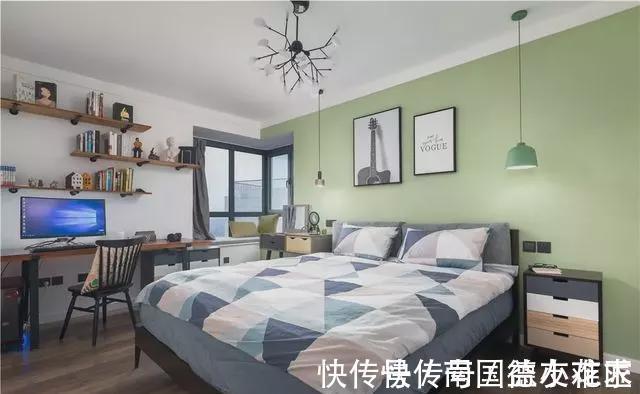 书架|88平方米的北欧风小户型,照着网红款的装修设计,效果出来超好看