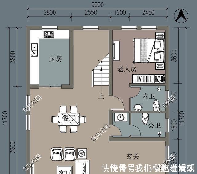 来平|宅基地占地100来平，农村建房就看这3套户型，省钱实用
