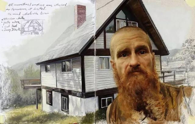 Cesar!古巴裔美国画家Cesar Santos人物肖像的作品