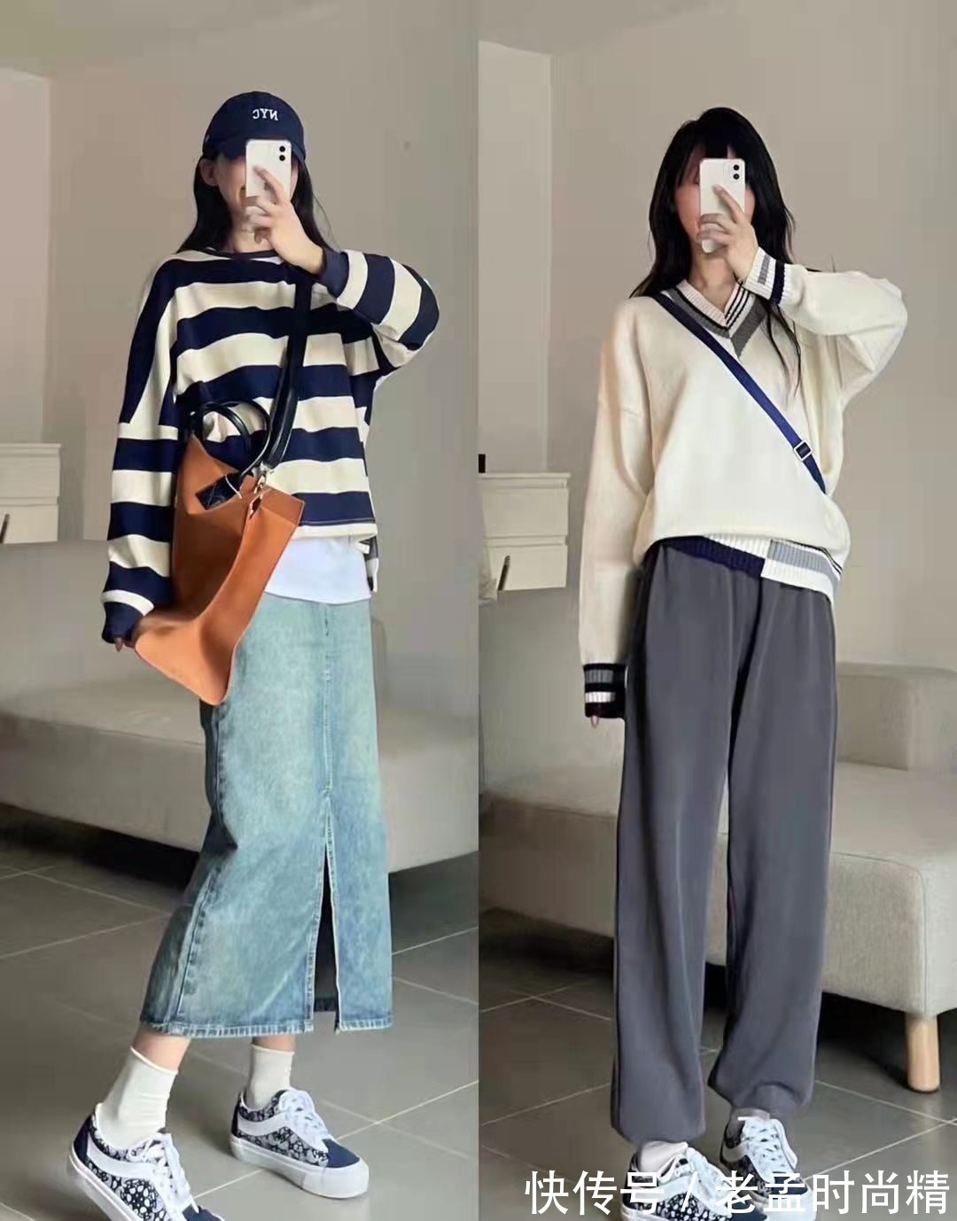 针织开衫|这16套Look轻松穿出休闲感,有层次感又时髦