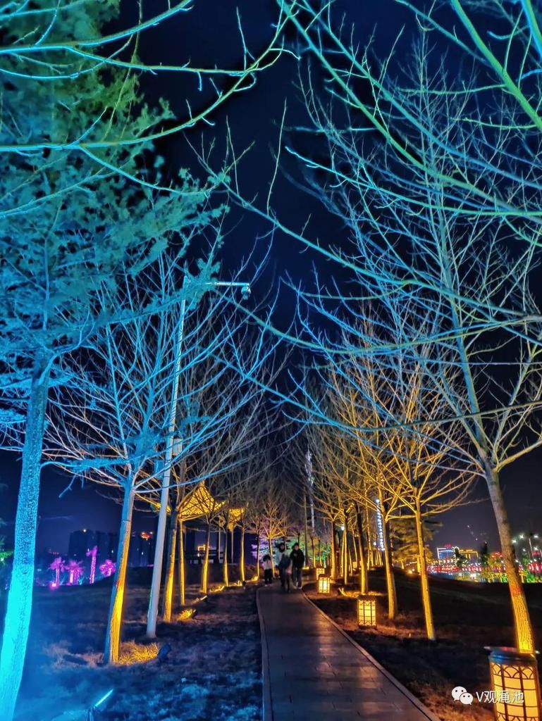 城门|渑池的斑斓夜色