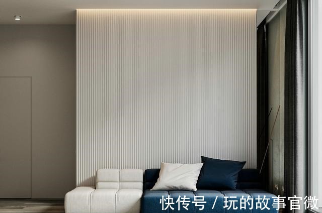 气度|极简一居，以波纹板做背景墙，有高度，也有气度！