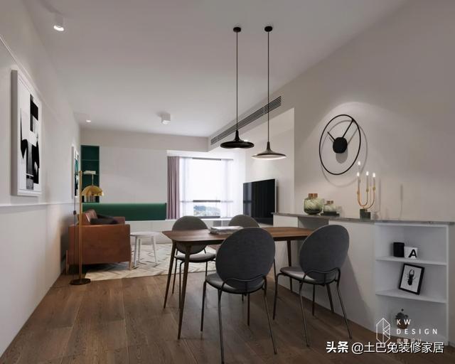 空间|客厅没有茶几,空间却瞬间高级看看她74㎡的家是怎么做的