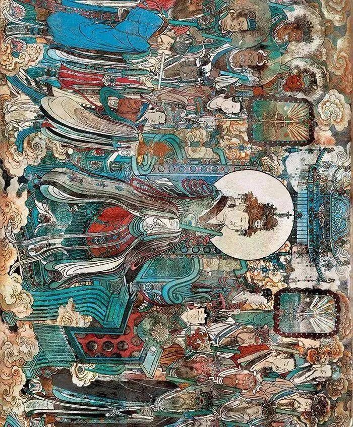 元始天尊#鉴赏|永乐宫壁画里的色彩美学