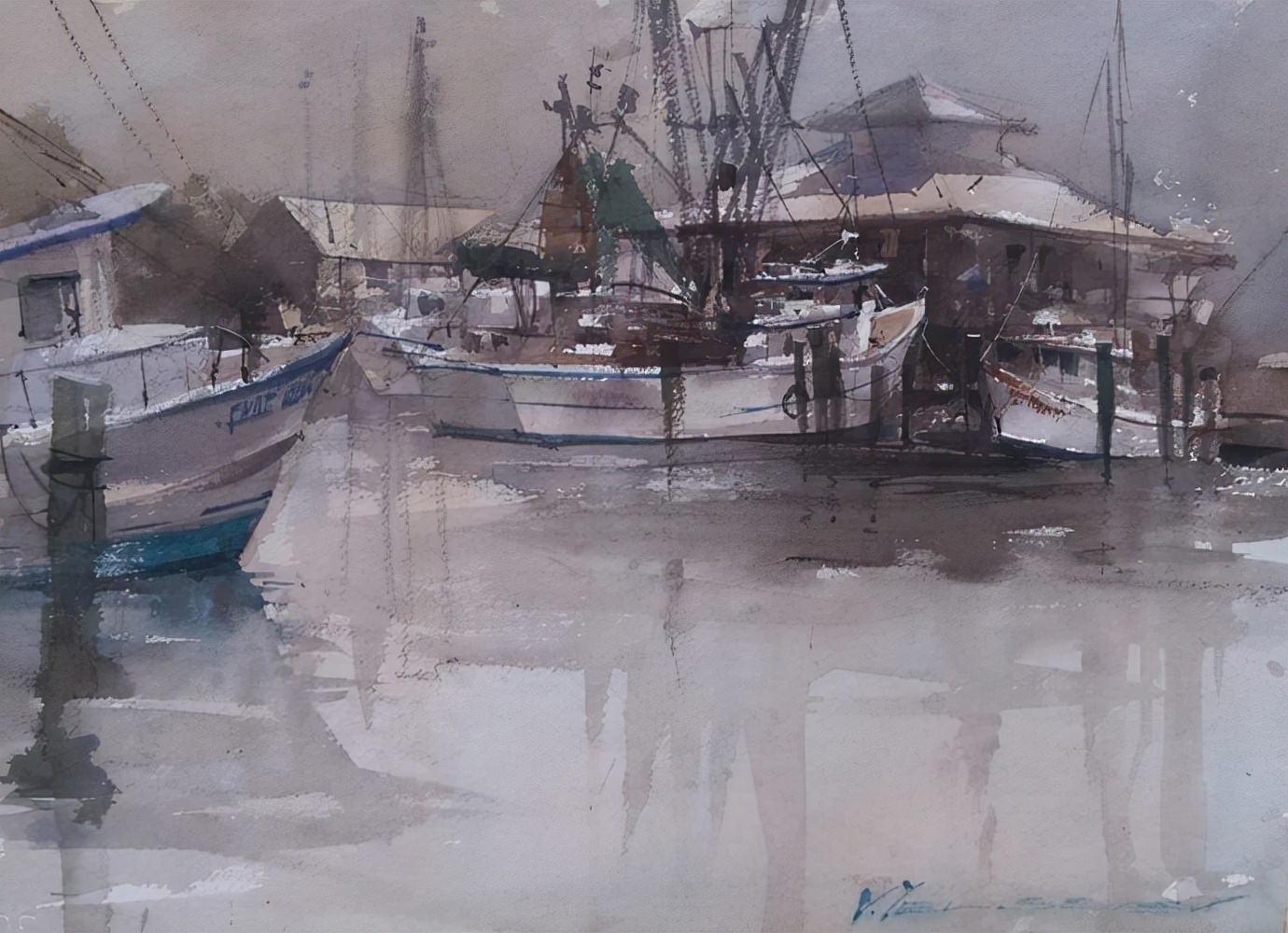 弗拉迪斯拉夫!印象水彩/美国当代艺术家弗拉迪斯拉夫水彩作品