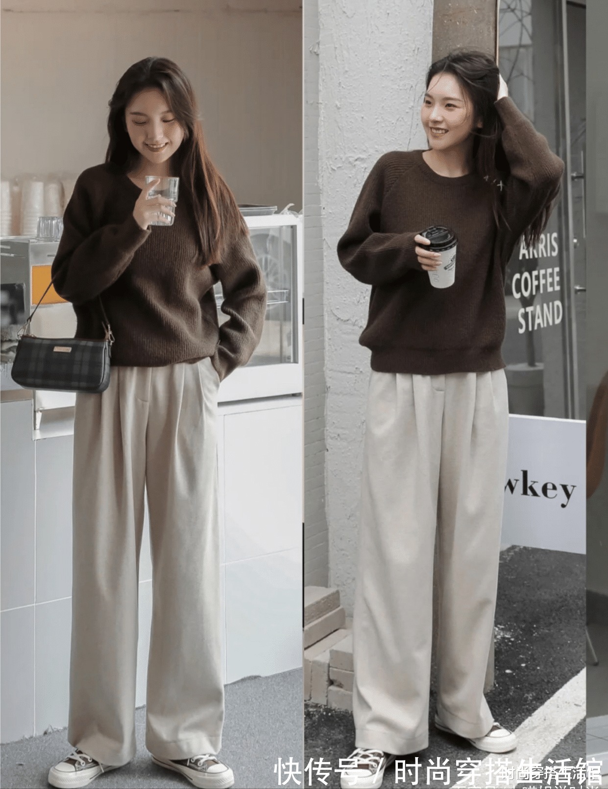 tips 真正会穿的女人,秋天?怎么能少了一条白裤子,时髦高级又显瘦