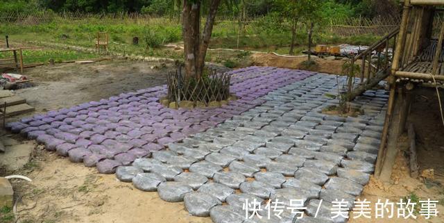 院子|自己动手捯饬院子，塑料袋里灌水泥，铺满整个地面，比青石板结实