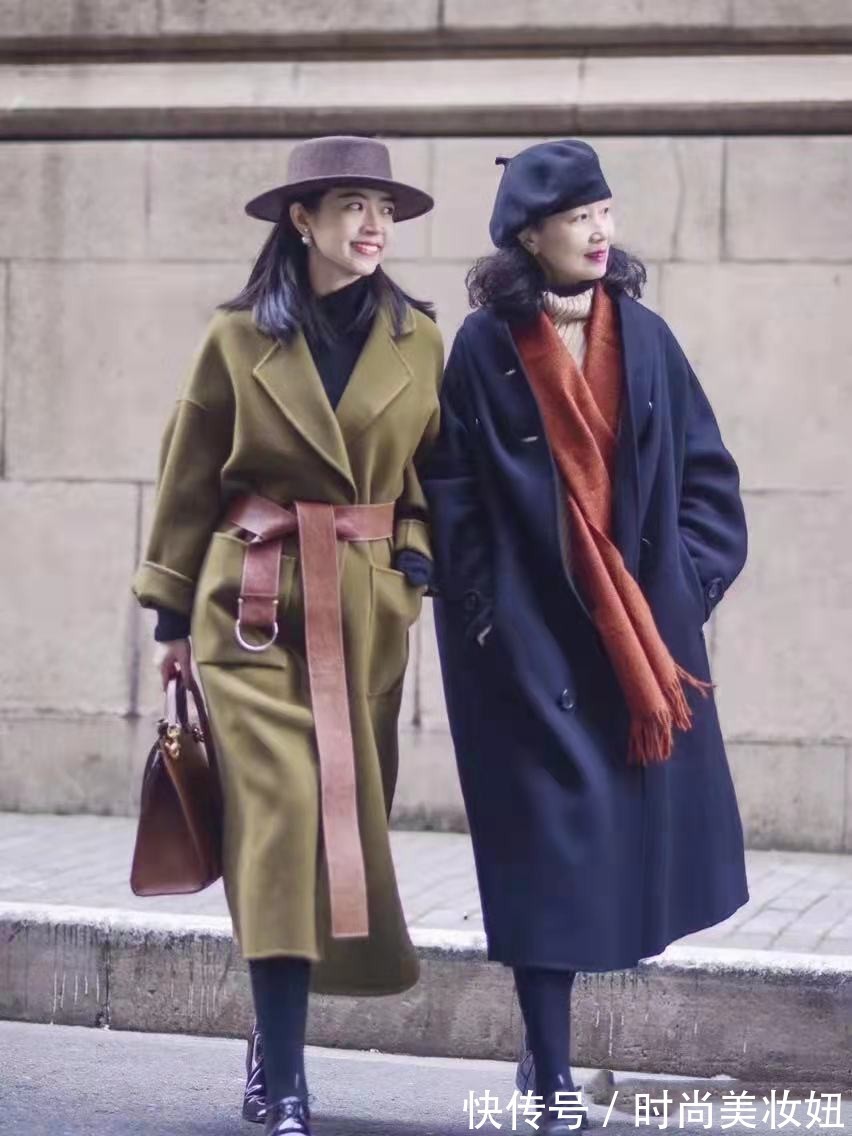 高雅感|高级感原来这么简单,基础大衣也能搭配大牌范,50岁照穿提升气质