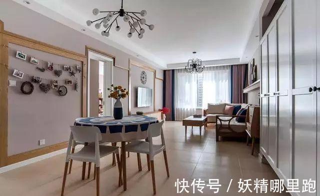 泡泡茶|127平美式风三居装修,不管是布局还是色彩搭配,都值得借鉴