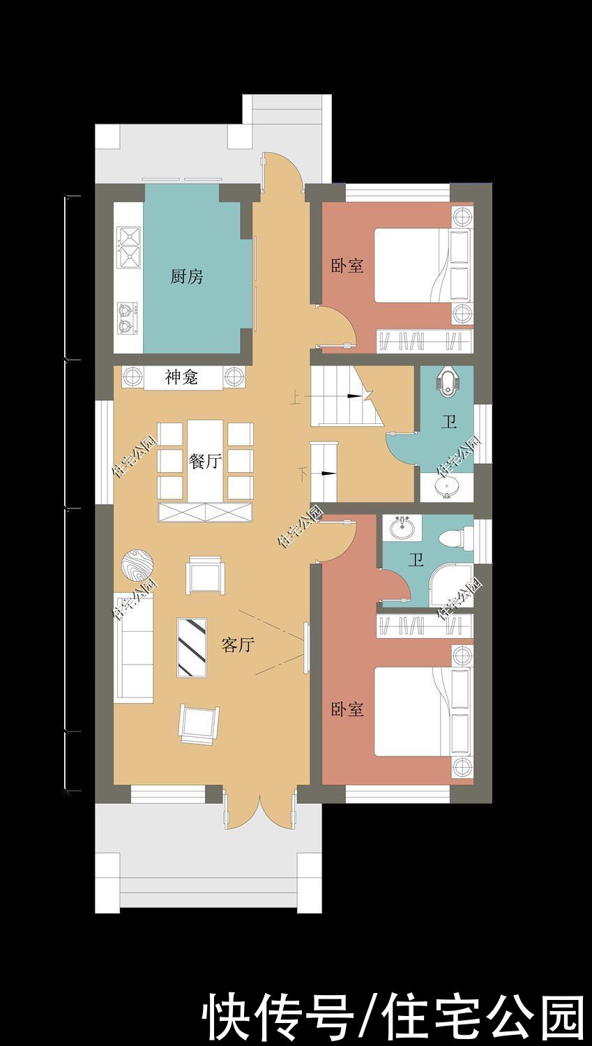 建筑面积|下半年建房就选这10套二层吧，颜值一套比一套高，30来万就能盖