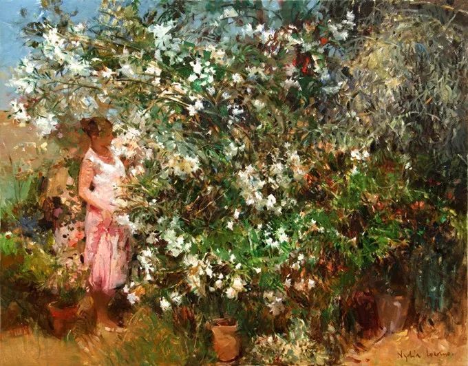 她笔下美丽的女人,像花一样尽情的绽放!