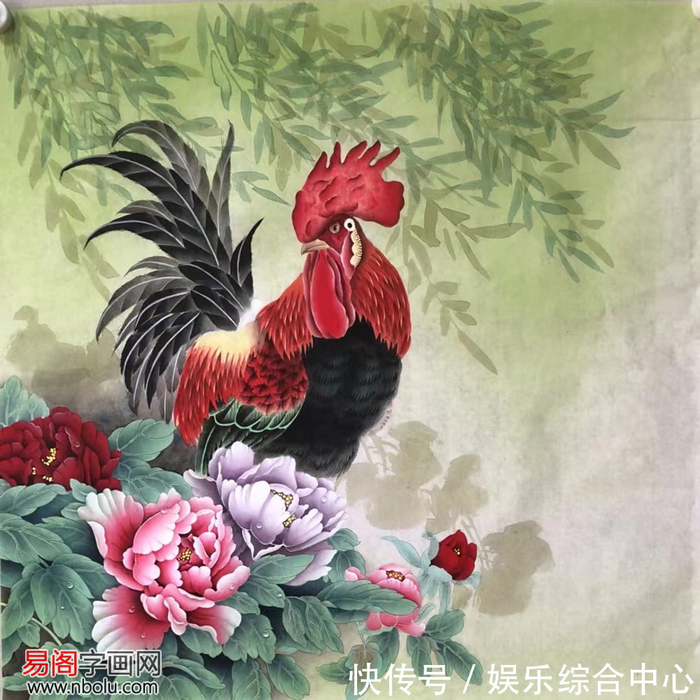 牡丹凤凰$王振兴花鸟作品,对自然万物的深情讴歌