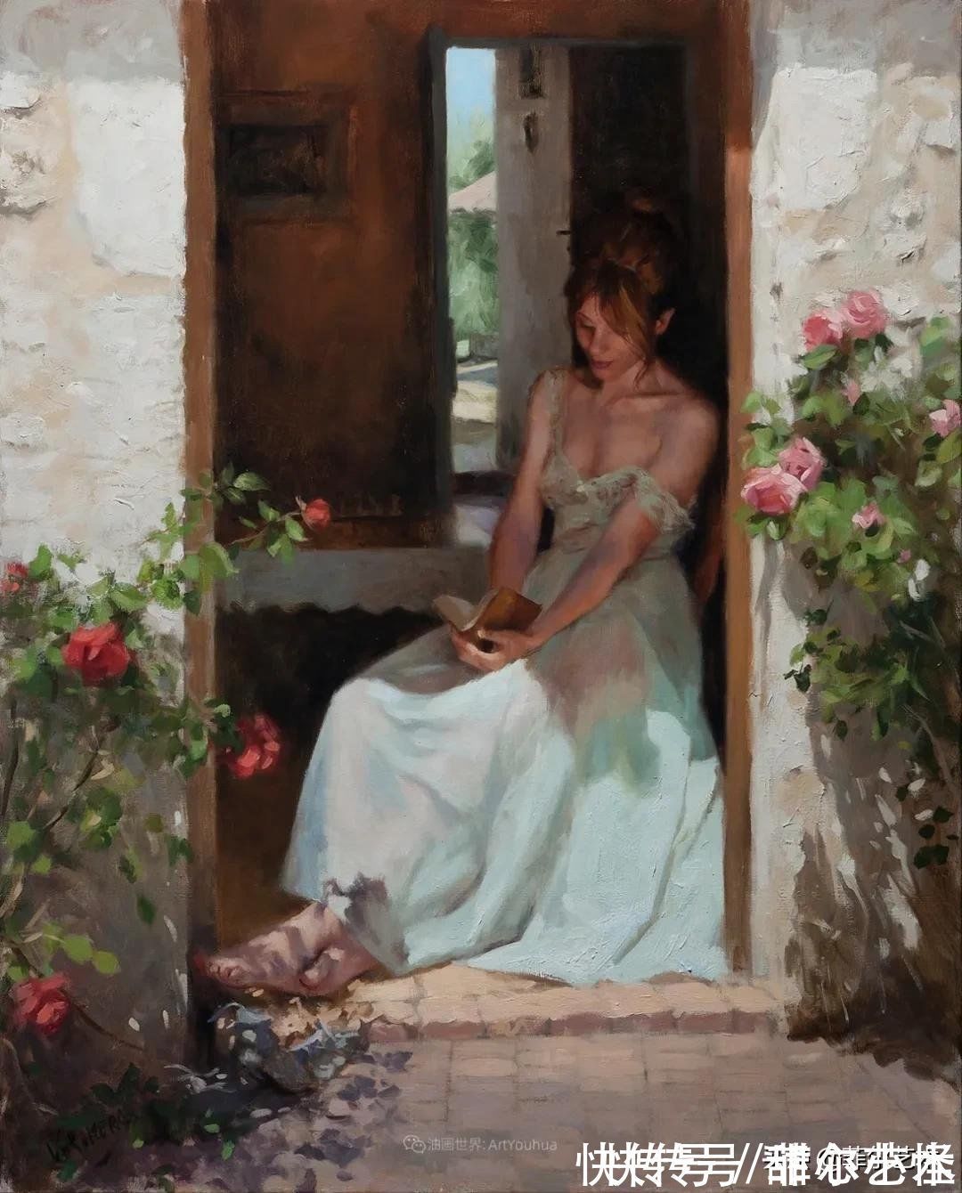 罗梅罗!婀娜多姿,美丽动人~西班牙画家维森特·罗梅罗·雷东多油画欣赏