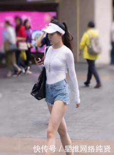 选一条简单、修身的短裤,80后的我很喜欢,又白又微胖的女生