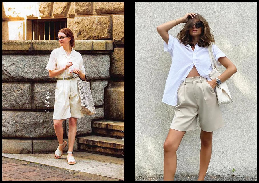 街拍|今夏最火的4款短裤，显瘦遮肉、大长腿全靠它们了