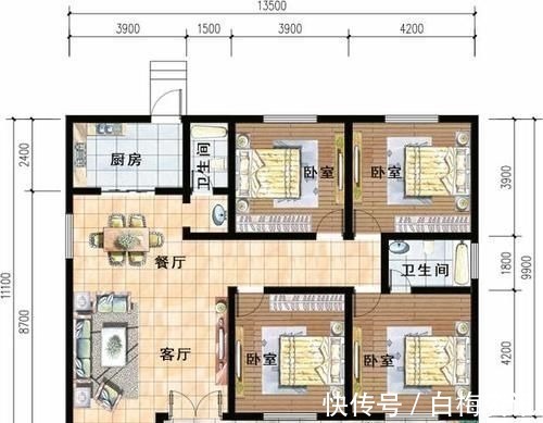 农村|5款四开间一层自建房，不大不小，要的就是住着舒服