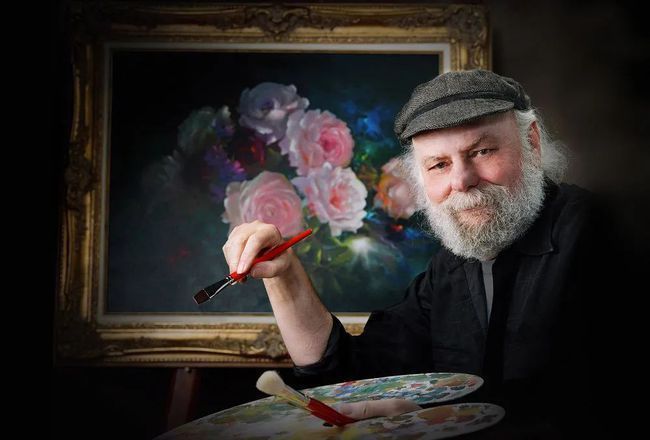 加里$这对老夫妇教授绘画40多年,画的花也太漂亮了!