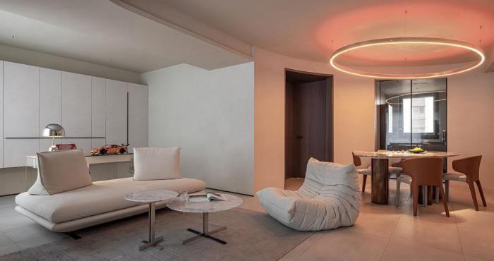 卫生间|看了她家,才知道灯光设计有多强大,哪怕刷大白,也超有氛围感