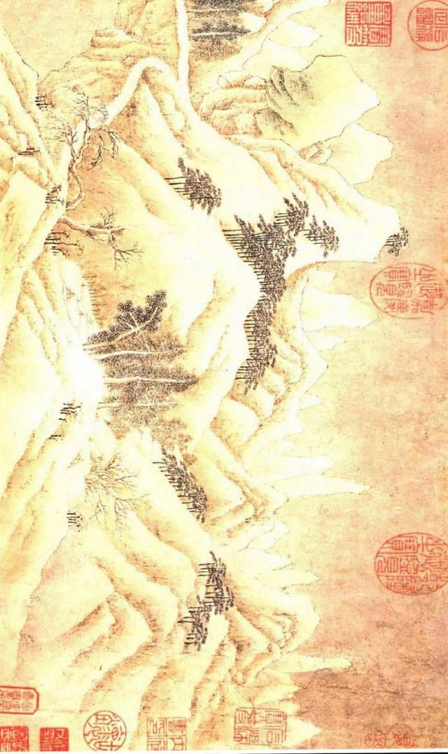 雪景山水图$传统山水画为何多见渔夫不见农夫？