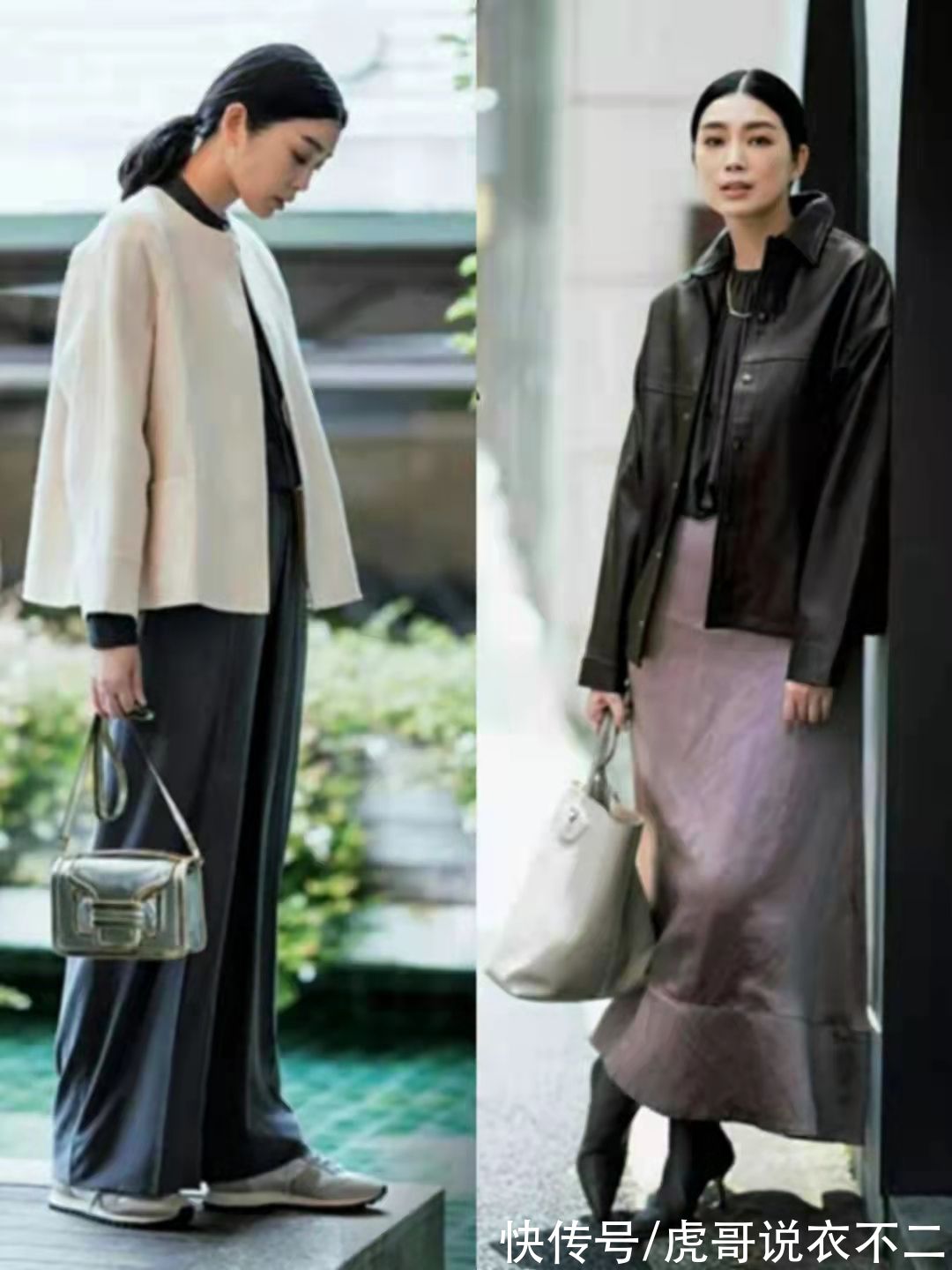 外套|秋季穿衣流行“露腰不露腿”，日系熟女亲自示范，优雅到骨子里