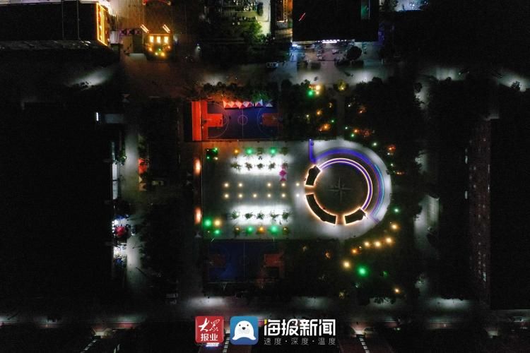 皓光|航拍日照大学城夜景｜你见过夜空中最亮眼的那颗“星”吗？