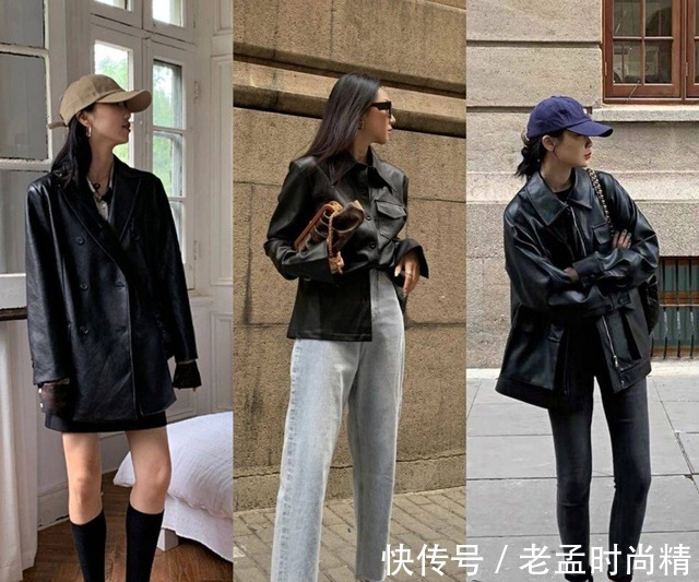 毛衣|秋天的灵魂装:小姐姐用卫衣和皮夹克,诠释什么是时尚的潮流风!