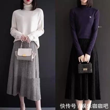 搭配 如今不流行穿裤子了,“毛衣+遮臀群”才是春天正确打开方式!