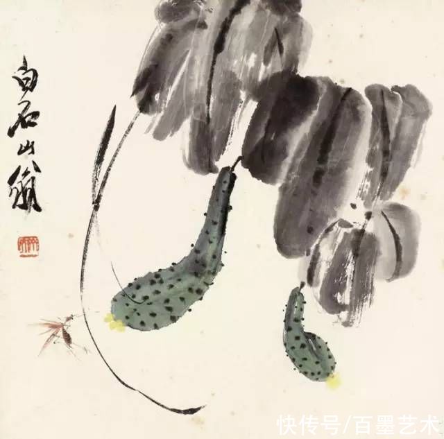 蝴蝶|齐白石草虫图200张,他把草虫画活了