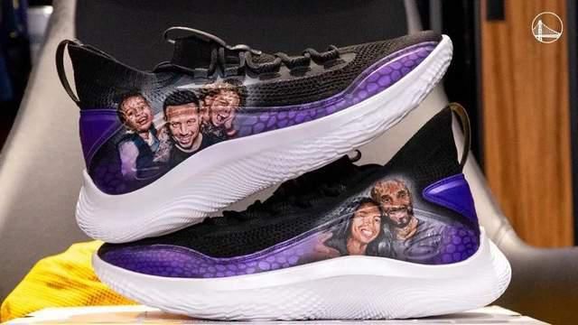 NBA球员上脚：库里8代定制版，恩比德球鞋缅怀科比