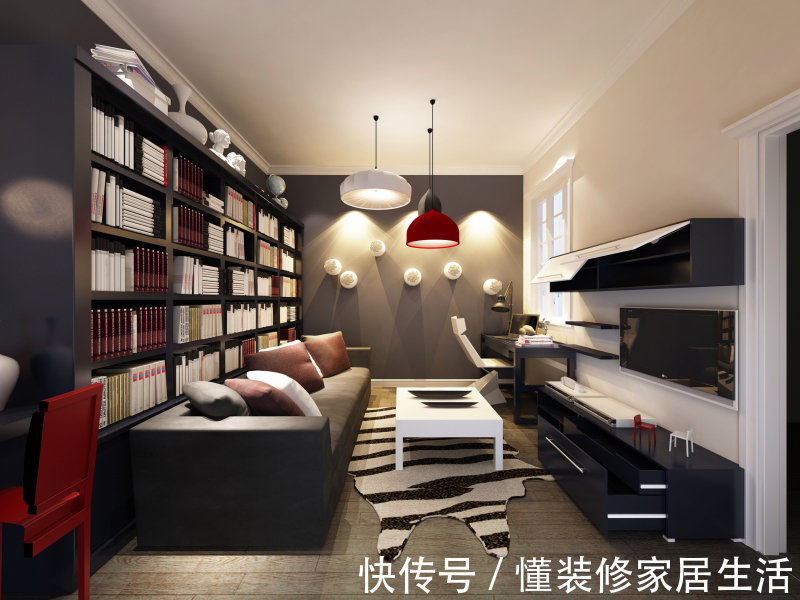 搁置架|卧室书房合二为一怎么装?教大家4个方法,堪称教科书的装修