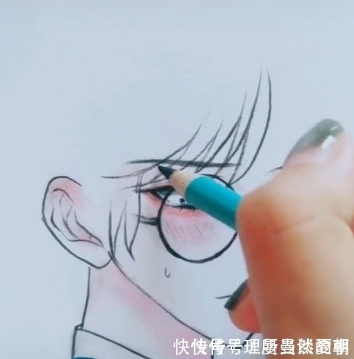 头发|美术生给女生画头发,结果却成了男生,网友:论发型的重要性